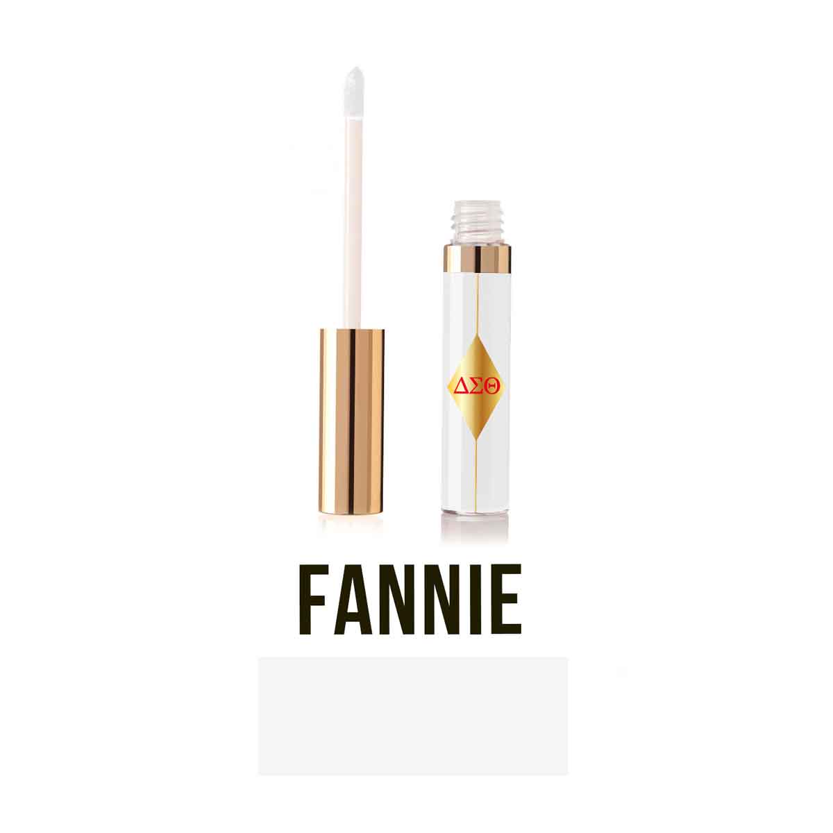 A high-shine, crystal clear lip gloss with no color but a silky unforgettable luminous finish that lasts for 6 hours without transferring. Fannie was created uniquely for the women of Delta Sigma Theta Sorority, Inc. Our Lacquer Lip Gloss is Cruelty-Free, Vegan, and Paraben Free.